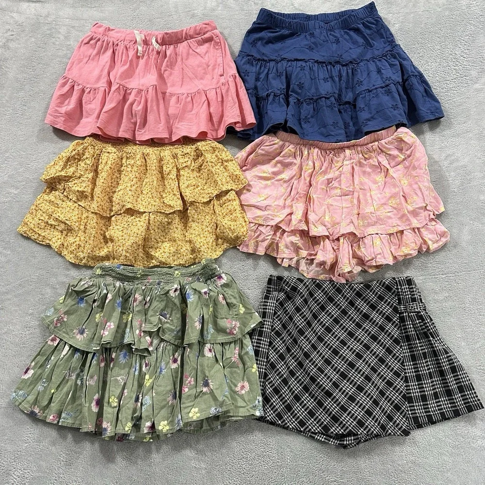 Cat&Jack Old Navy Sonoma Set of 6 Skirt Skort Girls L (10-12) Floral Summer Cute